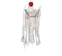 Milageto Fantasma di Halloween appeso con occhio luminoso, spaventoso Mietitore senza volto, decorazione per feste di Halloween, fantasma volante, decorazione