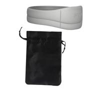Milageto Fascia per Rotula in Silicone da 3,15x1,04 Pollici per Basket, Stabilizzazione a 360 Gradi, vestibilità Comoda E Sicura con Custodia, 2 Pezzi Grigio Chiaro