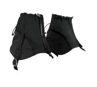 Milageto Ghette da neve per caviglia, copriscarpe antisabbia, copriscarpe da alpinismo resistenti all'usura per arrampicata, escursionismo, per adulti, Nero