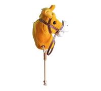 Milageto Giocattolo da Cavalcare per Bambini con Testa e Ruote in Peluche, Gioco di Ruolo, Robusto, Divertente, Leggero, cavalcabile, Cavallo da Passeggio in
