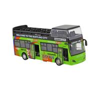 Milageto Giocattolo in Autobus a Due Piani a Doppio Decker con luci e Suoni in Autobus Città Tira Indietro per Ragazze Regalo per Il Compleanno, Verde