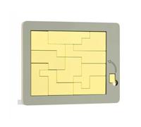 Milageto Gioco di Logica in Legno Geometrico Puzzle di Legno Liscio Gioco Logica per, Rectangle