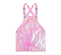 Milageto Grembiule da pittura, comodo grembiule con pettorina per grigliate, barbecue, giardinaggio, salone, Rosa