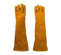 Milageto Guanti da saldatura a maniche lunghe, professionali, resistenti all'abrasione, versatili, di alta qualità, guanti da lavoro per forno, barbecue, 35 Cm