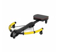 Milageto Indoor Abdominal Macchina Addominali Rullo Addominali Allenatore Core con Meccanismo di Ritorno Automatico Regolazione a 3 Livelli Monitoraggio Tempo, Multicolore, Nero E Giallo