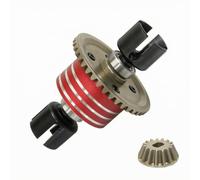 Milageto Ingranaggio Differenziale con Cuscinetti Color Argento E Uscita a Forcella Nera Componen Chiave per La Trasmissione Adatto per lai TT02 XV02 MB01 BT01 XM01 E Progetti da, Rosso