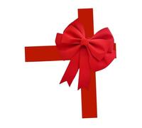 Milageto Kit Fai da Te per Realizzare Grandi Fiocchi, Accessori per Foto, Ufficio, Auto, Regalo Enorme, Cerimonia di Fidanzamento, Sfondo per Shower, Rosso Brillante