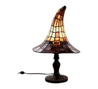 Milageto Lampada a Forma di Cappello da Strega, Realizzata a Mano e Riutilizzabile, Ideale per la Decorazione della casa, per Donne, Come Accessorio, Altezza 18 Cm