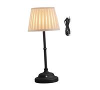Milageto Lampada Da Tavolo USB Ricaricabile, Lampada Da Scrivania Senza Fili per Luce Notturna Lampada Da Scrivania per Adulti Festa Anniversario di S, Nero, Taglia unica