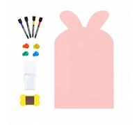 Milageto Lavagna Murale Pvc Rimovibile con Forma Originale E Bordi Superiori Arrotondati per Scrivere E Cancellare Senza Macchie con Kit Completo Adatta per, Chiaro, 61x101cm C