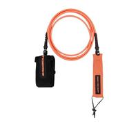 Milageto Leash per tavola da Surf, Corda per Gamba e Piede da Surf, Cordino da Surf, Cinghia di, guinzaglio da Surf per Skimboard e Longboard, Arancione 6 Piedi