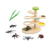 Milageto Lente d'Ingrandimento per Bambini, 3 Strati, risorse didattiche educative, Lente d'Ingrandimento in Legno per Bambini, Modello Animale, per