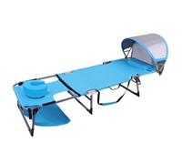 Milageto Lettino da Riposo Telai con Tubi, | Cinghie per il Trasporto, Lettino Prendisole con Cuscino, Robusto, Sdraio da Campeggio Pieghevole, Piscina, Terrazza