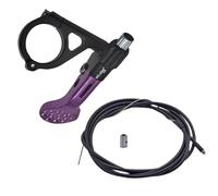 Milageto Leva di Comando Remoto per Reggisella Telescopico, Regolatore Universale per Reggisella da Bicicletta, Leva in Lega di Alluminio per Accessori, Viola