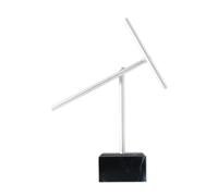 Milageto Macchina a Pendolo caotica, Regalo di Compleanno, Pratica, Leggera, Versatile, Decorazione Ornamentale per la tavola, Amici, Uomini, Base Nera