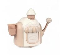 Milageto Macchina Bolle per Bambini Giocattolo da Bagno Macchina Schiuma Dessert Finta con Gancio a Ventosa E Adatta a Giochi Immaginari Durante il Bagno dei Più Piccoli, Array, Giallo Crema
