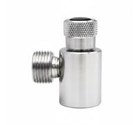 Milageto Machine Adapter Adattatore CO2 Connettore Bombola Raccordo Regolatore Convertitore 214 a .8 in Alluminio con Doppia Anelli Sigillanti Adatto per Acquari Allestimenti di Fermentazione