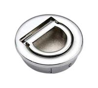 Milageto Maniglia Multifunzionale a Scomparsa per Porte di Armadi, Armadietti E Porte Scorrevoli, Argento Lucido