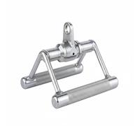 Milageto Maniglia Palestra Cavo Maniglia Lat Pulldown Impugnatura V Barra Trazioni Asta Rematore per Macchine a Cavo Supporto Angolato Stabile Adatta a , Maniglia A V Cromata Con Rotazione