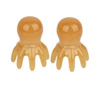 Milageto Massaggiatore per il cuoio capelluto, massaggiatore per la testa, pettine per massaggio alla testa multiuso in resina leggera, pettine Gua Sha, S