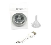 Milageto Mini Modello di Lavatrice per casa delle Bambole in 1:12, Scena di Vita, Micro Paesaggio, mobili in Miniatura per Bagno, Soggiorno, Arredamento, Bianco