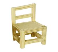 Milageto Mobili in Legno per Case delle Bambole, mobili in Legno, Modello in Miniatura, Collezione di Accessori per la Decorazione del Soggiorno in Scala 1:12, Sedia 4x6cm