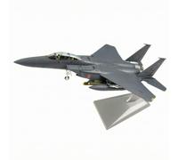 Milageto Modello di Caccia con Supporto Dettagliato Modello di Aereo con Supporto Leggero Aereo da Caccia in Miniatura per Vetrina, 1/100 F-15E 0473
