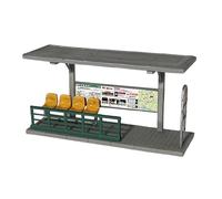 Milageto Modello di Stazione degli Autobus in 1/64, Giocattolo Educativo, Modello di Edificio in Miniatura, Scenario Architettonico per La Decorazione De