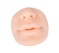 Milageto Modello in silicone per naso e bocca, pelle per esercitarsi con piercing, compatto, stabile, finto naso e labbro, strumento didattico per salone,