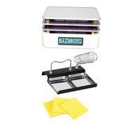 Milageto - Nuova Soluzione Portatile per Saldatura con Supporto e Spugna; Innovativo Dispositivo Termico per Lavori di Brasatura; Mini Piastra Elettrica