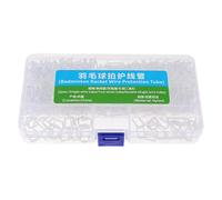 Milageto Occhielli per Racchette da Badminton, Protezione per Corde, Scatola Compatta per Attrezzatura da Badminton, Pezzi di Ricambio, Tubi di Ricambio a Line, Chiaro