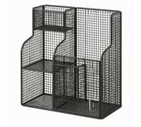 Milageto Oggetti per Sport con Ruote E a Griglia Scaffalatura in Ruote per Home Gym Contenitore per Palloni E Attrezzi da Fitness Adatto per Organizzare Camere, Nero, Cesto da Terra