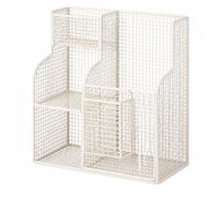 Milageto Oggetti per Sport con Ruote E a Griglia Scaffalatura in Ruote per Home Gym Contenitore per Palloni E Attrezzi da Fitness Adatto per Organizzare Camere, Bianco, Cesta da Pavimento