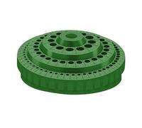 Milageto Organizzatore per punte da trapano per cassetta portautensili, espositore girevole ordinato e ordinato, supporto per trapano professionale da 100 fori, Verde