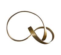 Milageto Ornamento di Torsione in Metallo Dorato centrotavola Scavato Figurine Regalo di inaugurazione della casa Artigianato Moderno per Ornamento Natalizio, io