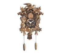 Milageto Orologio a cucù, accessorio per la decorazione di pareti con suoneria oraria silenziosa e di facile lettura, ideale per cucina, bar, camera da letto, Rame