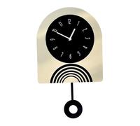 Milageto Orologio da parete nordico, decorazione per la casa, moda, facile da leggere, arte, orologio da parete decorativo minimalista, ornamento per studio, Altalena 42cmx25.5cm