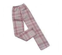 Milageto Pantaloni per Bambola BJD Pantaloni Abbigliamento Accessorio Vestiti con Taglio Dritto Unisex a Quadri in Tessuto Morbido Adatti a Collezionisti, 30CM, Cuore di Fanciulla