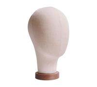 Milageto Parrucca Display Testa a base di legno Parpirugo Manikin Manikin Testa testa per manichini per capelli Aurberi per copricapo Capo