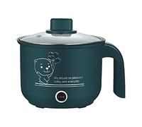 Milageto Pentola Elettrica, Padella Elettrica Antiaderente Multiuso Domestico Fornello per Tagliatelle, Fornello Ramen Elettrodomestici Da Cucina per Fry, VERDE