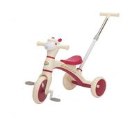Milageto per Bambini Bicicletta Senza Pedali Cavalcabile Veicolo per in PP E con Supporto Guida per Adulti Sedile Morbido Luci E Suoni Struttura a Tre Ruote, Color to 3