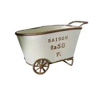 Milageto Piccolo Vaso da Fiori in Metallo da Tavolo, Design Vintage, a Forma di carro da Fattoria, per centrotavola, Soggiorno, Balcone, Decorazione