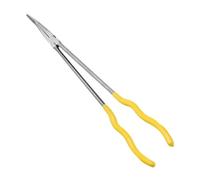 Milageto Pinza a perno extra lunga, strumento di riparazione, manutenzione, impugnatura comoda e resistente, pinza a becco lungo da 16 pollici per meccanici di, 45 Gradi