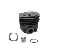 Milageto Pistone Facile Instzione Da 48 Mm, Kit Cilindro pistone, Compatibile, Gruppo Termico, per Riparazione Motosega, Bocca Rotonda