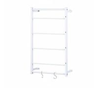 Milageto Porta Nastri da Parete Organizzatore Nastro Supporto Dispenser Espositore in Ferro per Tenere Rotoli Visibili Separazione Colori E Larghezze Adatto, Bianco, 40 67