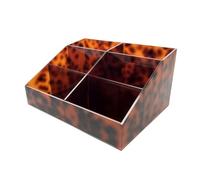 Milageto Portaoggetti con Scomparti a Scaletta Multifunzione Organizer da Tavolo in Acrilico Resistente Organizer con Sei Scomparti per Spazio di Lavoro, Bagno
