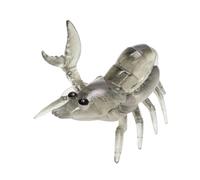 Milageto Portapenne Da Scrivania a Forma di Gambero per Sollevamento Pesi, Espositore Decorativo per Pennelli Da Trucco, Portapenne Da Scrivania per Compleanno, Grigio