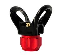 Milageto Protezione per ugello per spruzzatore airless, ricambio, accessori, a prova di perdite, montaggio universale, sede ugello a tenuta manuale, facile, Rosso