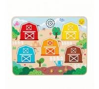 Milageto Puzzle con Pezzi Rimovibili e Manopole Resistente Puzzle da Tavolo a Tema Fattoria Interattivo Giocattolo Educativo per attività Manuale