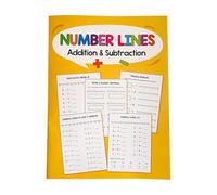 Milageto Quaderno di esercizi di matematica, addizione e sottrazione, educativo, programma di homeschooling, esercizi di matematica sulla linea dei numeri